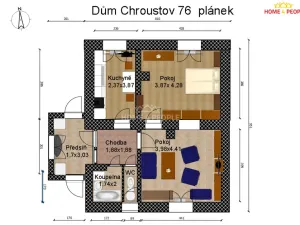 Prodej rodinného domu, Chroustov, 84 m2