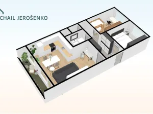 Pronájem bytu 3+kk, Praha - Krč, Na strži, 67 m2