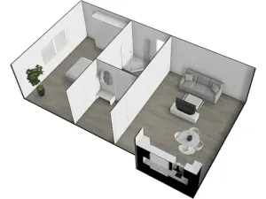 Pronájem bytu 2+kk, Brno, Černohorská, 48 m2