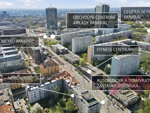 Pronájem bytu 2+kk, Praha - Nusle, Na Pankráci, 59 m2