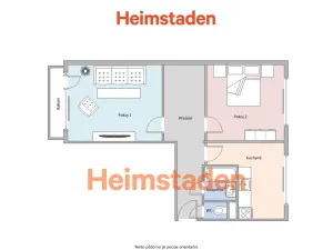 Pronájem bytu 2+1, Karviná - Nové Město, Jaroslava Vrchlického, 58 m2