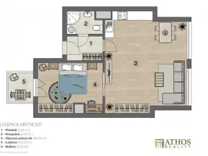 Pronájem bytu 2+kk, Brno, Křenová, 59 m2