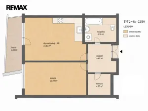 Pronájem bytu 2+kk, Praha - Stodůlky, Petržílkova, 53 m2