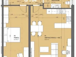 Pronájem bytu 2+kk, České Budějovice - České Budějovice 2, 75 m2