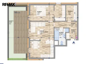 Prodej bytu 2+kk, Zlín, Tyršovo nábřeží, 71 m2