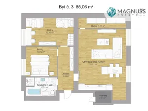 Prodej bytu 3+kk, Ostrava, Na Bunčáku, 85 m2