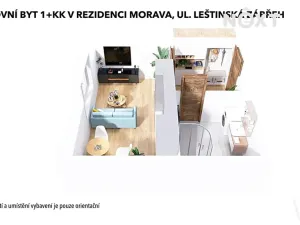 Prodej bytu 1+kk, Zábřeh, Leštinská, 33 m2
