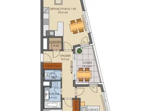 Prodej bytu 3+kk, Praha - Hlubočepy, Voskovcova, 78 m2