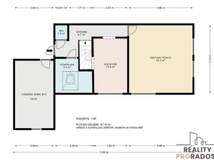 Pronájem bytu 4+1, Jihlava, Na Vyhlídce, 109 m2