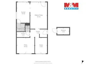 Prodej bytu 3+1, Beroun - Beroun-Město, Bezručova, 53 m2