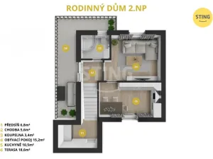 Prodej rodinného domu, Koněšín, 135 m2