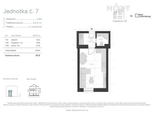 Prodej bytu 1+kk, Praha - Košíře, Musílkova, 23 m2