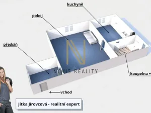 Pronájem bytu 1+1, Kdyně, Nádražní, 32 m2