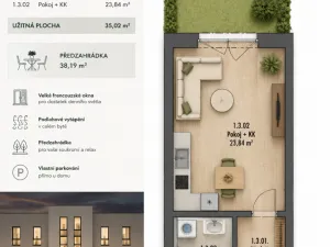 Prodej bytu 1+kk, Opava - Vávrovice, 35 m2