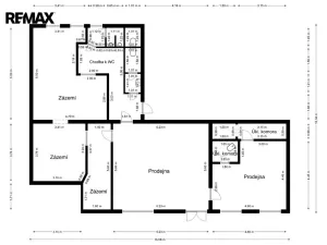 Pronájem obchodního prostoru, Hradec Králové, třída Karla IV., 121 m2