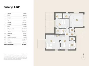 Pronájem rodinného domu, Vysoký Újezd, Pod Ovčínem, 244 m2