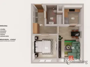 Prodej bytu 2+kk, Praha - Ruzyně, U valu, 41 m2