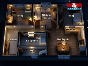 Prodej bytu 3+1, Lovosice, Terezínská, 74 m2
