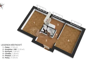 Prodej bytu 2+1, Litvínov - Horní Litvínov, Podkrušnohorská, 54 m2