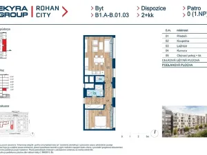 Prodej bytu 2+kk, Praha - Karlín, Sokolova, 54 m2