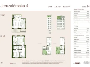 Prodej bytu 3+kk, Praha, Jeruzalémská, 106 m2