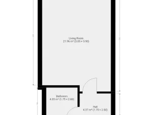 Pronájem bytu 1+kk, Praha - Vysočany, Poděbradská, 33 m2
