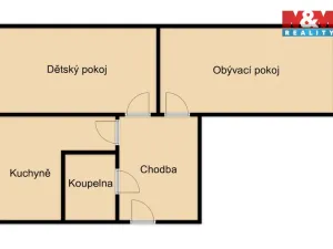 Prodej bytu 2+1, Pacov, Na Blatech, 54 m2