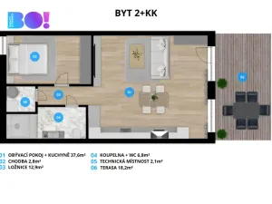 Prodej bytu 2+kk, Soběšovice, 82 m2