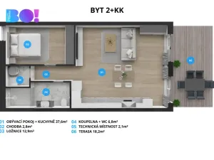 Prodej bytu 2+kk, Soběšovice, 82 m2