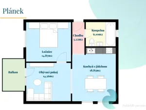 Prodej bytu 2+1, České Budějovice, Hálkova, 50 m2