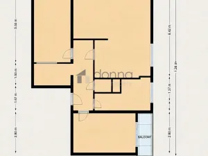 Pronájem bytu 3+kk, Praha, Vodnická, 84 m2