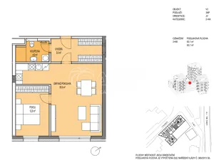 Prodej bytu 2+kk, Liberec - Liberec III-Jeřáb, U Nisy, 63 m2