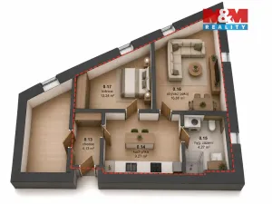 Prodej kanceláře, Praha - Hlubočepy, Pod třešněmi, 52 m2