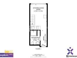 Pronájem bytu 1+kk, Zlín, Devadesátá, 35 m2