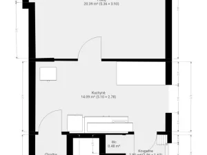 Pronájem bytu 1+1, Brno - Staré Brno, Schovaná, 41 m2
