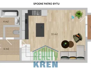 Prodej bytu 3+kk, Jinočany, U potoka, 92 m2