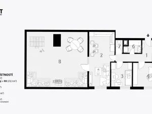 Prodej bytu 3+kk, Brno, Lišejníková, 61 m2