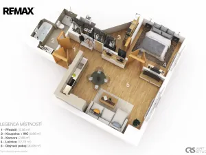 Pronájem bytu 2+kk, Praha - Staré Město, Haštalská, 63 m2