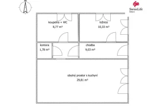 Pronájem bytu 2+kk, Češov, 60 m2
