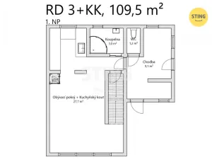 Prodej rodinného domu, Otrokovice, Dobrovského, 110 m2