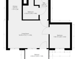 Pronájem bytu 2+kk, Praha - Hostivař, Arnošta Staňka, 42 m2