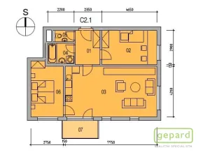 Pronájem bytu 3+kk, Praha, Nehvizdská, 69 m2