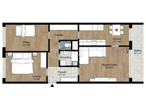 Pronájem bytu 3+1, Praha - Stodůlky, Janského, 74 m2