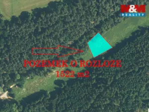 Prodej louky, Bor - Skviřín, 1522 m2