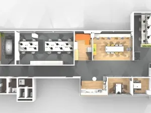 Pronájem kanceláře, Praha - Libeň, Voctářova, 416 m2