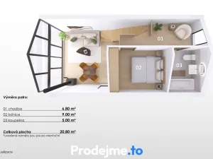 Prodej rodinného domu, Jemnice - Louka, 65 m2
