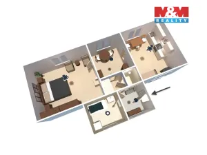 Prodej rodinného domu, Kostelec nad Černými lesy - Kostelec nad Černými Lesy, Generála Vedrala Sázavského, 79 m2