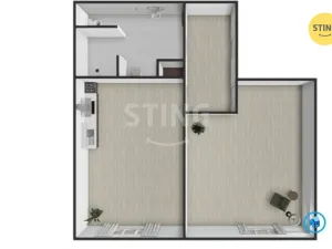 Pronájem bytu 1+1, Jihlava, Wolkerova, 29 m2