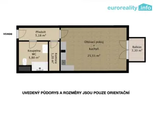 Prodej bytu 1+kk, Klatovy, Cibulkova, 40 m2