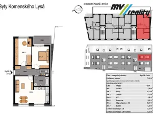 Pronájem bytu 3+kk, Lysá nad Labem, Komenského, 72 m2